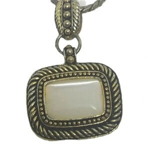 Vintage H.S. Avon Mother of Pearl Cable Necklace